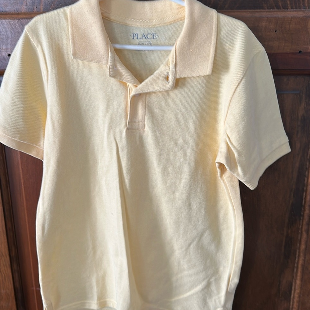 The children’s place boys Medium 7/8 yellow polo. New never worn